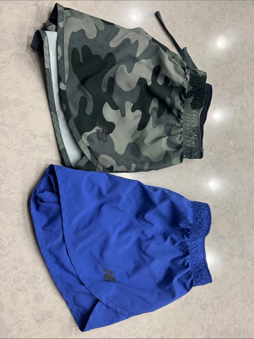 New balance - Set of 2 Athletic Running Shorts - Camo & Royal Blue